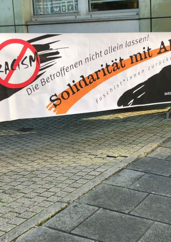 Solidaritätsdemo vor dem OLG Frankfurt