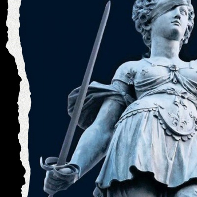 Justizia, mit unilateralter Sehschwäche.