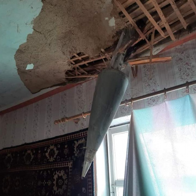 Russian Rocket hit private Apartment in Kharkiv