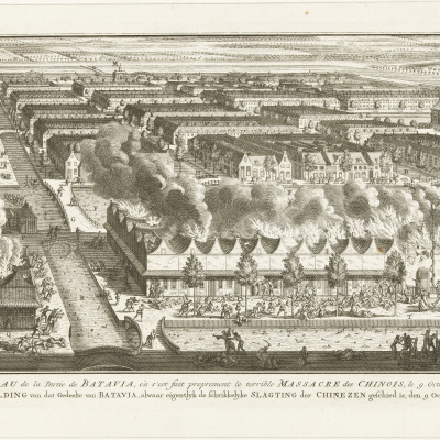 Jacob van der Schley, Moord op Chinezen te Batavia, 1740. Bild: Rijksmuseum